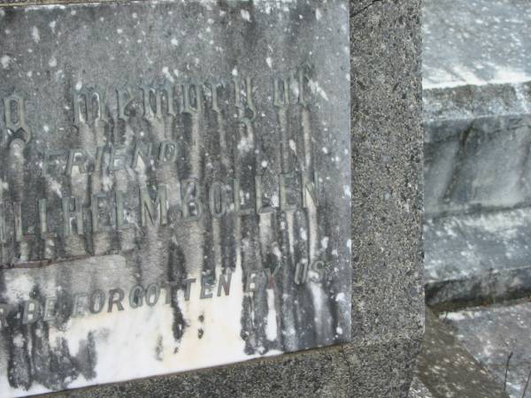 Nocolass Willhelm BOLLEN;  | Murwillumbah Catholic Cemetery, New South Wales  | 