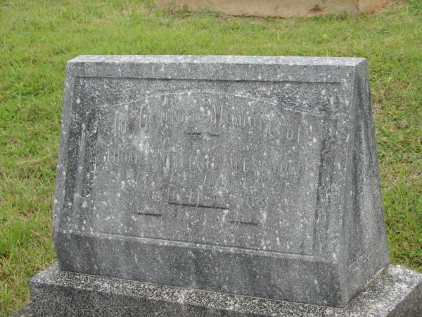 Thomas Wilfred WESTWOOD,  | son,  | died 17 July 1952 aged 41 years;  | Murwillumbah Catholic Cemetery, New South Wales  | 