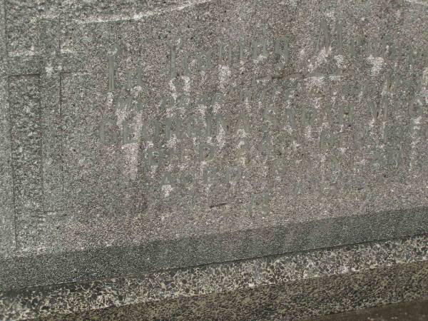 Georgina Sarah MCGRATH,  | wife mother,  | died 24 Dec 1950 aged 67 years;  | Murwillumbah Catholic Cemetery, New South Wales  | 