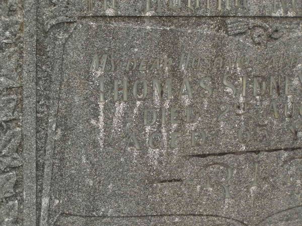 Thomas Sidney PRINCE,  | husband father,  | died 2 Aug 1951 aged 65 years;  | Murwillumbah Catholic Cemetery, New South Wales  | 