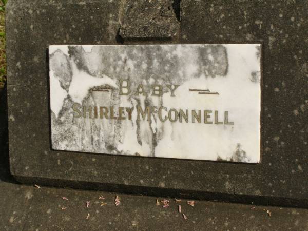 baby Shirley MCCONNELL;  | Murwillumbah Catholic Cemetery, New South Wales  | 