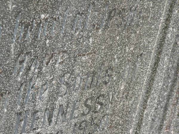 Thomas HENNESS,  | died 19 Dec 1950;  | Maria HENNESS,  | died 5 June 1940;  | Murwillumbah Catholic Cemetery, New South Wales  | 