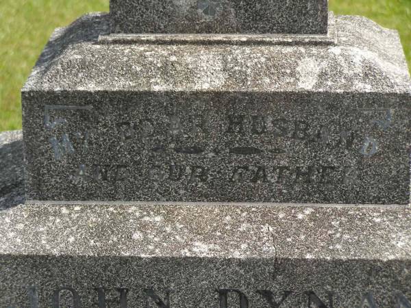 John DYNAN,  | husband father,  | died 9 May 1938 aged 75 years;  | Agnes,  | wife of H. BERRY,  | died 7 Aug 1939 aged 21 years;  | Murwillumbah Catholic Cemetery, New South Wales  | 
