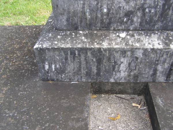 Nathan E.W. CROUCH,  | died 15 Aug 1935 aged 51 years;  | Alice Maud CROUCH,  | died 3 Jan 1977 aged 56 years;  | Murwillumbah Catholic Cemetery, New South Wales  | 