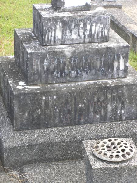 Mary Kathleen ROBERTS,  | died 19 July 1936 aged 18 years;  | Murwillumbah Catholic Cemetery, New South Wales  | 