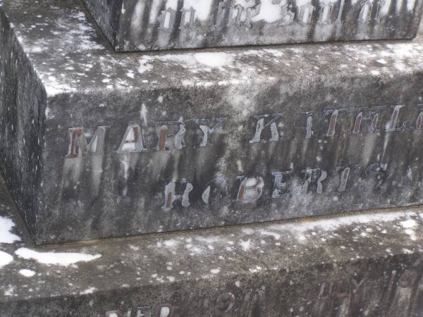 Mary Kathleen ROBERTS,  | died 19 July 1936 aged 18 years;  | Murwillumbah Catholic Cemetery, New South Wales  | 