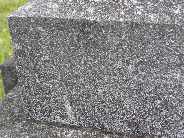 [unreadable];  | Murwillumbah Catholic Cemetery, New South Wales  | 