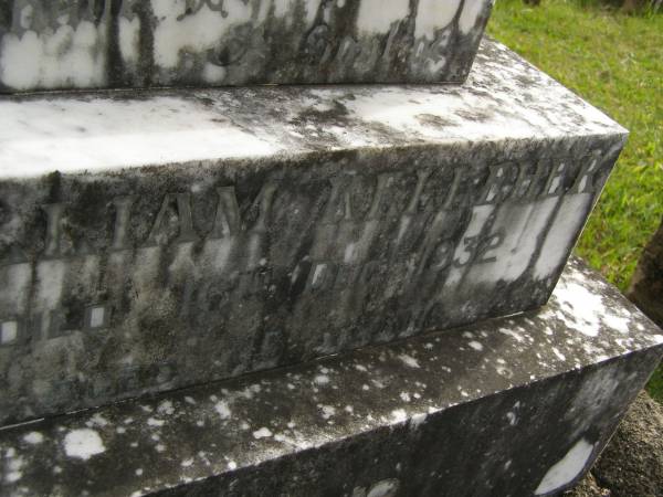 William KELLEHER,  | died 16 Dec 1932 aged 75 years;  | Murwillumbah Catholic Cemetery, New South Wales  | 