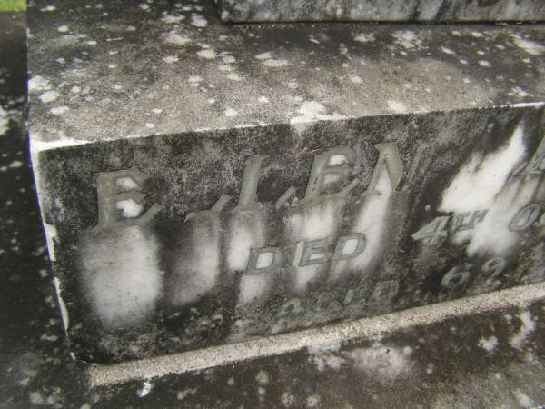 Ellen KEMPNICH,  | died 4 Oct 1934 aged 69 years;  | Murwillumbah Catholic Cemetery, New South Wales  | 