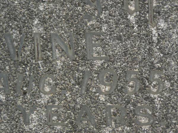 Mathew DEVINE,  | died 15 Aug 1955 aged 75 years;  | Murwillumbah Catholic Cemetery, New South Wales  | 