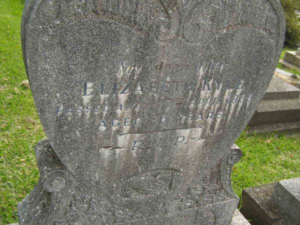 Harry KYLE,  | died 3 March 1962 aged 77 years;  | Elizabeth KYLE,  | wife,  | died 17 April 1955 aged 66 years;  | Murwillumbah Catholic Cemetery, New South Wales  | 