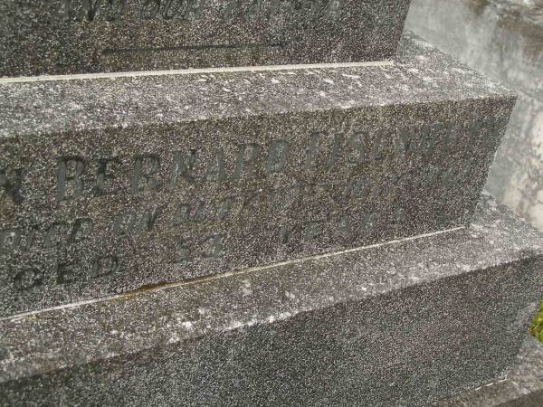 Allan Bernard EISENHUTH,  | husband father,  | died 12 July 1945 aged 53 years;  | Murwillumbah Catholic Cemetery, New South Wales  | 