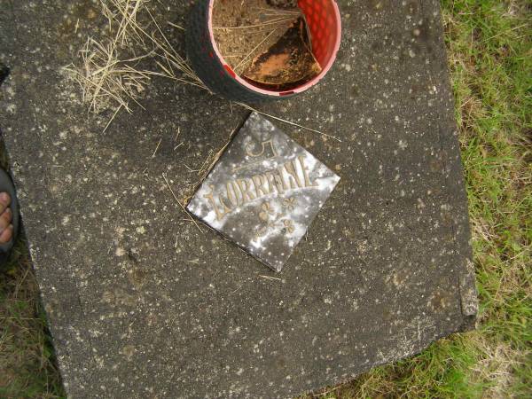 Lorraine;  | Murwillumbah Catholic Cemetery, New South Wales  | 