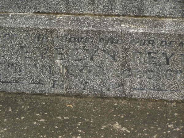 Thomas REYNOLDS,  | father,  | died 19 Jan 1944 aged 73 years;  | Jessie Evelyn REYNOLDS,  | wife mother,  | died 15 Jan 1948 aged 66 years;  | Murwillumbah Catholic Cemetery, New South Wales  | 