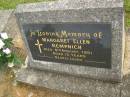 
Margaret Ellen KEMPNICH,
died 5 Aug 1951 aged 13 years;
Murwillumbah Catholic Cemetery, New South Wales
