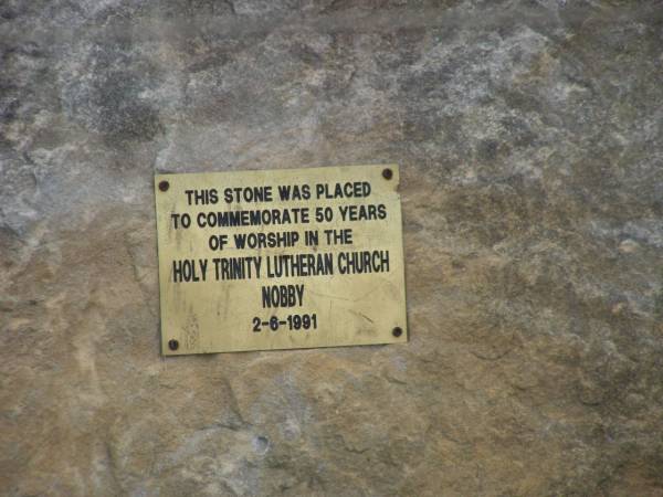 Nobby Holy Trinity Lutheran Church, Clifton Shire  | 