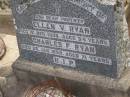Ellen V. RYAN,
died 16 Dec 1938 aged 54 years;
Charles F. RYAN,
died 26 Jan 1953 aged 71 years;
parents;
Nobby cemetery, Clifton Shire