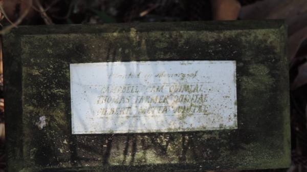 Campbell Cam Quintal  | Thomas Farmer Quintal  | Gilbert Metta Quintal  |   | Norfolk Island Memorial Park  |   | 