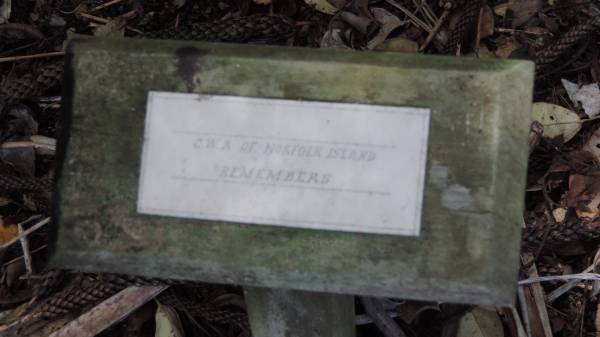 CWA of Norfolk Island  | Norfolk Island Memorial Park  |   | 