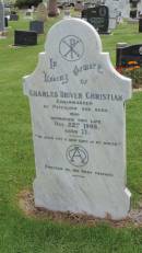 Charles Driver CHRISTIAN
d: 22 Oct 1906, aged 77
Norfolk Island Cemetery