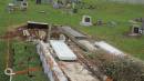 War graves being modified to have grass surround rather than concrete.
Norfolk Island cemetery