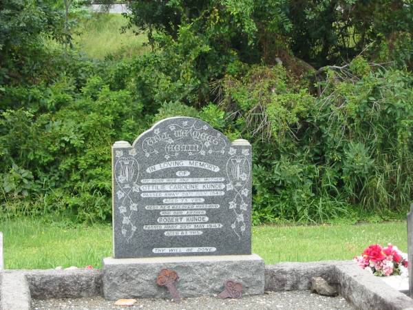 Nundah / German Station Cemetery:  | Ottilie Caroline Kunde, Robert Kunde  | 