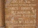 
Matilda MCLAUGHLIN,
Cemetery,
Nyngan, New South Wales
