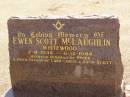 
Ewen Scott MCLAUGHLIN,
Cemetery,
Nyngan, New South Wales
