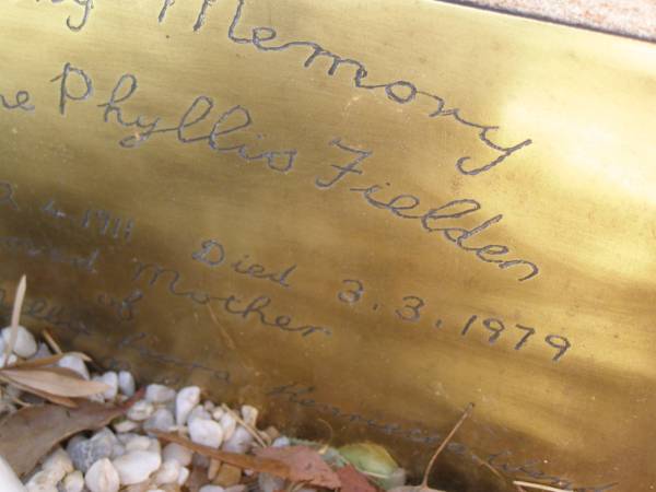 Catherine Phyllis FIELDEN,  | Cemetery,  | Nyngan, New South Wales  | 