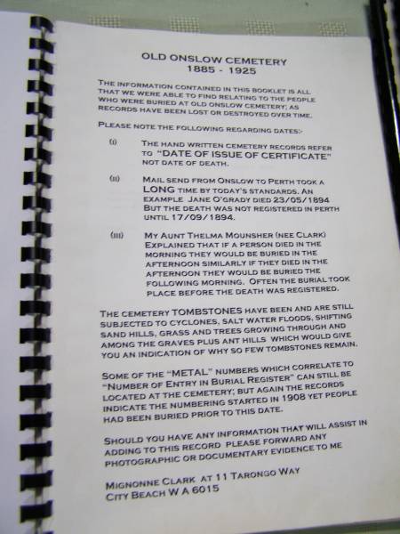 Old Onslow Cemetery  |   | 