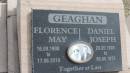 
Daniel Joseph GEAGHAN
b: 20 May 1900
d: 5 May 1973

Florence May GEAGHAN
b: 16 Sep 1908
d: 17 Jun 2010

(Danny and Wookie)

Peak Downs Memorial Cemetery  Capella Cemetery
