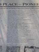 GOBELL, George d 3.3.1935 aged 85
GOBELL, Mrs George d: 11.9.1919 (nss HAMILTON)
HATLEY, Fred Reginald d: 5.4.1922 (killed at Muston Salt Lake)
HAYWARD Edith Zulieme (nee WILLSON) d 13.9.1951 age 66 (wife of John)
HOLTZE, Ephraim Pia dz: 6.7.1937 age 89 years (lived at American River)
JOHNSTON, Eliza d: 4.5.1888 age 62 years (nee Jennings)
JOHNSTON, Robert d 25.12.1942 age 84
JOHNSTON, Thomas d 24.11.1892 aged 82 (husband of Eliza)
JONES Solomon d: 1.2.1925 aged 73
KANE, Margory Claire d: 13.5.1971 aged 54
LOVEDAY, Horace Percival d: 9.8.1938 sged 62 (lived at American River)
LYALL, Elizabeth d: 4.1.1938 aged 88
LYALL, Thomas Henry Hobart. d: 19.9.1930 (son of William)
LYALL, William d: 28.10.1911 aged 65 (farmer)
LYALL, William Alfred Ernest d: 17.10.1940 age 67
McARTHUR, Catherine d: approx 1886 age 79 (wife of Donald)
McARTHUR, Donald d: approx 1892 aged 98 (father of James)
McINTOSH, Louis Doreen (Doris) d: 19.8.1947 aged 42
McLEOD, Donald d: approx 1912 (lived at American River)
MOLE, Charles T, d: 5.4.1921 (lived at Willson River)
MORRIS, David d: 22.5.1950 aged 68
MURRAY, James Richard d: 25.11.1909 aged 62 (son of Hannah Davidson)
MURRAY, Mary Ann d: March 1884 aged 30 (wife of James)
NORTHCOTT, Victor Rowland d: 14.7.1980 aged 87
Penneshaw Cemetery