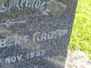 
Isidor Albert KROPP,
died 10 Nov 1957 aged 57 years;
Pimpama Island cemetery, Gold Coast
