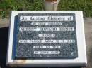 
Albert Edward (Bert) ERNST,
husband,
died 13-11-1989 aged 73 years;
Pimpama Island cemetery, Gold Coast
