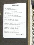 
A.L. (Les) RYAN,
born 26-8-1919
died 20 Jan 1994 aged 74,
husband father grandpa great-grandpa,
poem by Celestine RYAN;
Pine Mountain St Peters Anglican cemetery, Ipswich
