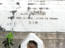 Ann SHERLOCK,
died Pine Mountain 10 Sept 1903 aged 66 years;
John, husband,
died 9 Nov 1917 aged 84 years;
Ann, daughter,
died 18 March 1937 aged 59 years;
Arthur,
died 3 Sept 1938 aged 70 years;
Pine Mountain Catholic (St Michaels) cemetery, Ipswich