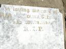 Mary Caroline GLENNIE,
died 22 Nov 1939;
Pine Mountain Catholic (St Michaels) cemetery, Ipswich
