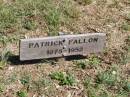 Catherine B. FALLON,
1878 - 1939;
Patrick FALLON,
1875 - 1952;
Pine Mountain Catholic (St Michaels) cemetery, Ipswich