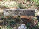 John (Jack) FALLON,
1917 - 1975;
Pine Mountain Catholic (St Michaels) cemetery, Ipswich
