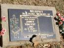 James Vincent (Jim) MURPHY,
husband father,
19-9-1925 - 8-1-1997;
Pine Mountain Catholic (St Michaels) cemetery, Ipswich
