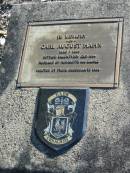 Carl August HAHN, 1820 - 1889,
settled Brightview Qld 1884,
husband of Henriette nee KAHRZ,
erected by descendants 1984;
Plainland Lutheran Cemetery, Laidley Shire