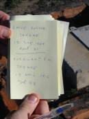 Emile Bertha JAHNKE,
died 15 June 1949 aged 81 years;
Ferdinant F.W. JAHNKE,
died 19 April 1912 aged 53 years;
Plainland Lutheran Cemetery, Laidley Shire