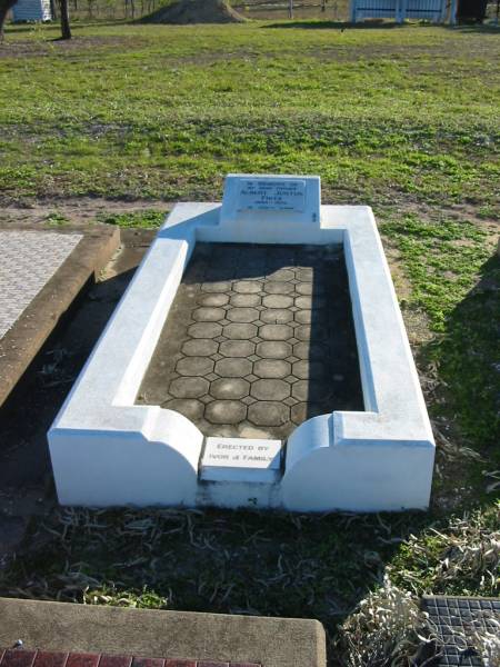 Albert Justus FRITZ, father,  | 1898 - 1979,  | erected by Ivor & family;  | Plainland Lutheran Cemetery, Laidley Shire  | 