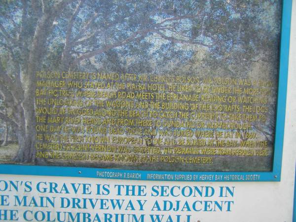 Polson Cemetery, Hervey Bay  | 