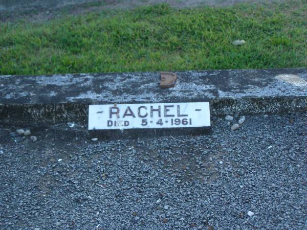 Rachel SCOUGALL,  | died 5-4-1961;  | Polson Cemetery, Hervey Bay  | 