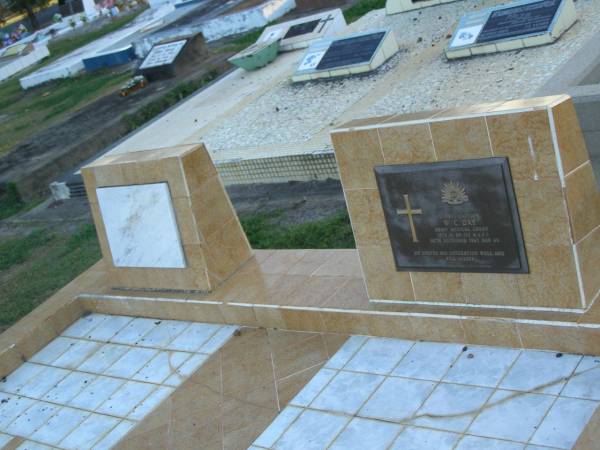 W.C. DAY.  | died 10 Dec 1962 aged 63 years;  | Olive Elizabeth DAY,  | died Sept 1963 aged 67 years;  | Polson Cemetery, Hervey Bay  | 