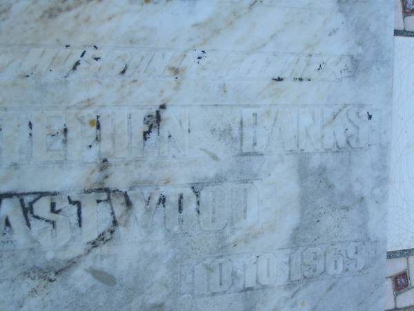 John Stephen Banks EASTWOOD,  | husband father,  | 29-8-1895 - 10-10-1969;  | Polson Cemetery, Hervey Bay  | 
