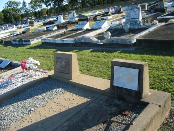 Charles BURROUGHS,  | died 19 March 1955 aged 78 years,  | husband of Hilda,  | father of Eric, Cora & Constance;  | Hilda,  | wife of C. BURROUGHS,  | died 8 Jan 1956 aged 69 years;  | Polson Cemetery, Hervey Bay  | 