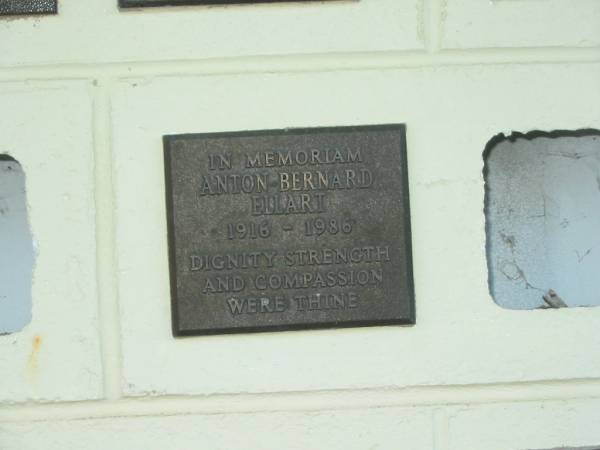 Anton Bernard ELLART,  | 1916 - 1986;  | Polson Cemetery, Hervey Bay  | 