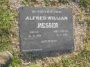 Alfred William MESSER,
born UK 16-9-1859,
died Australia 22-7-1889 aged 29 years,
plaque supplied by Keith Messer 2008;
Polson Cemetery, Hervey Bay